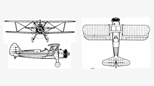 Pt 17 Stearman 3view Drawings, HD Png Download, Transparent PNG