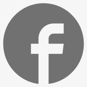 Facebook Logo Grey Round, HD Png Download, Transparent PNG
