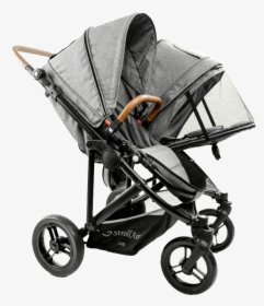 Side By Side Double Strollers With Car Seat, HD Png Download, Transparent PNG