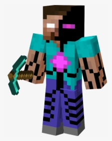 Transparent Minecraft Background Png - Downloadable Minecraft Herobrine Skin,  Png Download - vhv