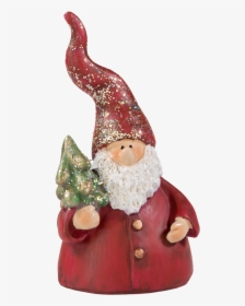 Christmas Elf With Pointed Cap, - Santa Claus, HD Png Download, Transparent PNG