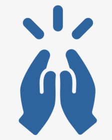 Icon Prayer Hands Glow, HD Png Download, Transparent PNG