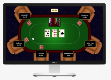 An Online Poker Room On A Desktop Screen - Jogo De Poker Online, HD Png Download, Transparent PNG