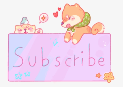 “subscribe” Button For @katjawastaken I Hope You Like - Pastel Subscribe Button Transparent, HD Png Download, Transparent PNG