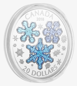 Winter Snowflakes 2018 $20 1 Oz Fine Silver Coin - Canada Mint Coins 2018, HD Png Download, Transparent PNG