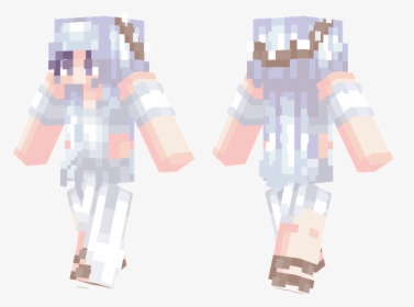 Minecraft Girl Skins , Png Download - Cute Peach Girl Minecraft Skin, Transparent Png, Transparent PNG