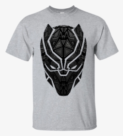 Marvel Black Panther Geometric Prism Mask T-shirt - Black Panther Marvel Head, HD Png Download, Transparent PNG