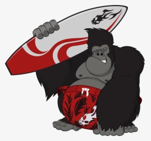 Graphic Library Ape Clipart King Kong - King Kong Gorilla Cartoon, HD Png Download, Transparent PNG