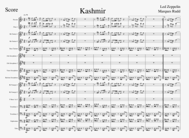 Kashmir Sheet Music Composed By Led Zeppelin Marques - Salsa Caliente Trumpet Sheet Music, HD Png Download, Transparent PNG