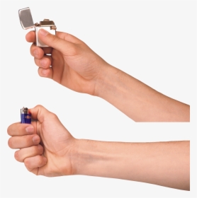 Lighter, Zippo On Hand Png Image - Hand Lighter Png, Transparent Png, Transparent PNG
