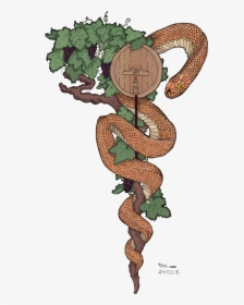Rod Of Asclepius Artwork, HD Png Download, Transparent PNG