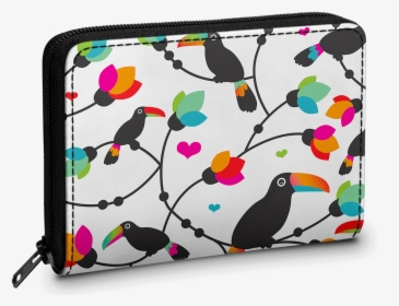 Dailyobjects Tree Tucan Zipper Slim Card & Coin Wallet - Toucan, HD Png Download, Transparent PNG