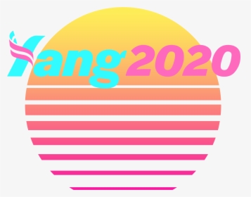 Yang 2020 Vaporwave Logo, HD Png Download, Transparent PNG