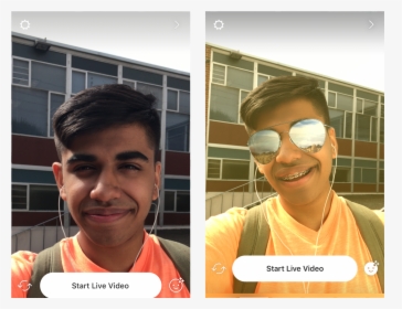 Instagram Adds Face Filters For Live Video - Filter Instagram Slim Face, HD Png Download, Transparent PNG