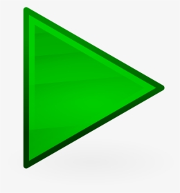 Arrow - Green Triangle No Background, HD Png Download, Transparent PNG