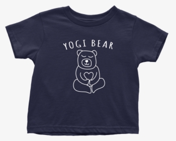 Yogi Bear Toddler Yoga Comfy T-shirt In Navy By Munga - T-shirt, HD Png Download, Transparent PNG