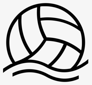 Water Volleyball Ball Floating Outlined Sportive Object - Cartoon Transparent Volleyball, HD Png Download, Transparent PNG