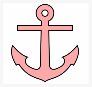 Pink Anchor White Background, HD Png Download, Transparent PNG