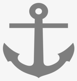 Gray Anchor Svg Clip Arts - Navy Blue Anchor Png, Transparent Png, Transparent PNG