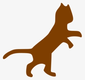 Brown Dancing Cat Svg Clip Arts - Cat Clip Art, HD Png Download, Transparent PNG