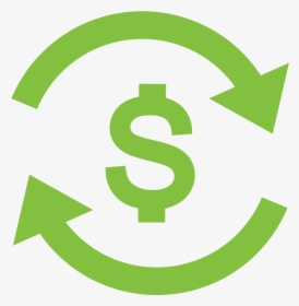 Dollar Sign In Circle Made Of Arrows - Dollar Sign With Arrows, HD Png Download, Transparent PNG