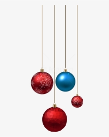 Free Png Download Blue And Red Christmas Ball Clipart - Christmas Balls Transparent Background, Png Download, Transparent PNG