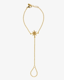 Gold Tone Cz Starburst Hand Chain - Chain, HD Png Download, Transparent PNG