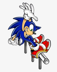 Adventure 2 Sonic Grinding - Sonic Adventure 2 Sonic Team, HD Png Download, Transparent PNG