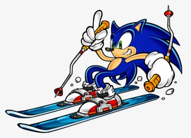 Sonic The Hedgehog Skiing, HD Png Download, Transparent PNG