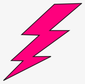Transparent Lightning Bolt Clipart - Hot Pink Lightning Bolt, HD Png Download, Transparent PNG