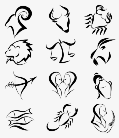 Zodiac Signs Png Clipart Picture - Zodiac Signs Line Art, Transparent Png, Transparent PNG