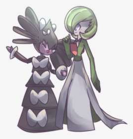Pokemon Gothitelle And Gardevoir , Png Download - Pokemon Gardevoir And Gothitelle, Transparent Png, Transparent PNG