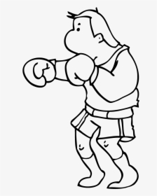 Transparent Rocky Balboa Png - Boxing Cartoon Coloring, Png Download, Transparent PNG