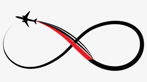 Infinity Logo With Plane , Png Download - Infinity Logo With Plane, Transparent Png, Transparent PNG
