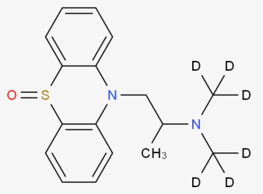 Promethazine Sulfoxide-d6 Molecular Structure Cas ) - Duloxetine Hcl Structure, HD Png Download, Transparent PNG