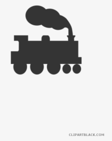 Silhouette Clipart Train - Train Clip Art, HD Png Download, Transparent PNG