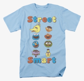 Street Smart Sesame Street T-shirt - T-shirt, HD Png Download, Transparent PNG