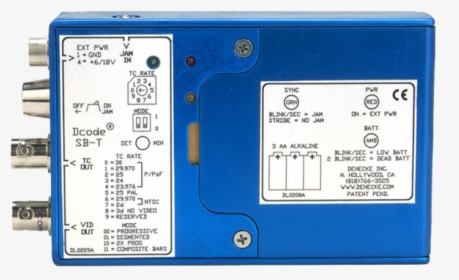 Denecke Sb-t Timecode - Timecode, HD Png Download, Transparent PNG