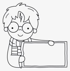 Cute Harry Potter Frame 3 Cookie Cutter - Cartoon, HD Png Download, Transparent PNG