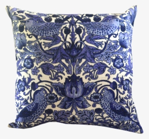 Blue And White Floral Pillow, HD Png Download, Transparent PNG