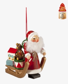 Santa With Sleigh - Käthe Wohlfahrt Weihnachtsmann Schlitten, HD Png Download, Transparent PNG