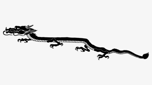 China Chinese Dragon Japanese Dragon Korean Dragon - Flying Chinese Dragon Silhouette, HD Png Download, Transparent PNG