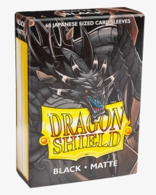 Dragon Shield Japanese Sleeves Matte Black 60ct Pack - Dragon Shield Matte Japanese Sleeves Black, HD Png Download, Transparent PNG