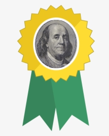 100 Dollars Black And White, HD Png Download, Transparent PNG