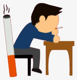 Smoke - Unhealthy Lifestyle Pictures Cartoon, HD Png Download, Transparent PNG