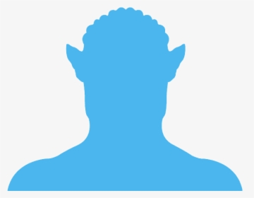 Male Head Silhouette Blue, HD Png Download, Transparent PNG
