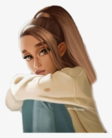 #arianagrande #girl #celebrity - Drawing, HD Png Download, Transparent PNG