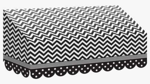 Tcr77164 Black & White Chevrons And Dots Awning Image - Dog Bow Tie Template, HD Png Download, Transparent PNG