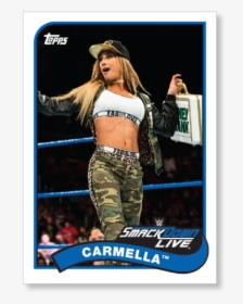 2018 Topps Wwe Heritage Carmella Base Poster - 2018 Topps Heritage Wwe Wrestling Cards Braun Strowman, HD Png Download, Transparent PNG