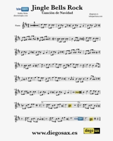Jingle Bells Rock By Bobby Helm Sheet Music Flute And - Trumpet Sheet Music Jingle Bell Rock, HD Png Download, Transparent PNG